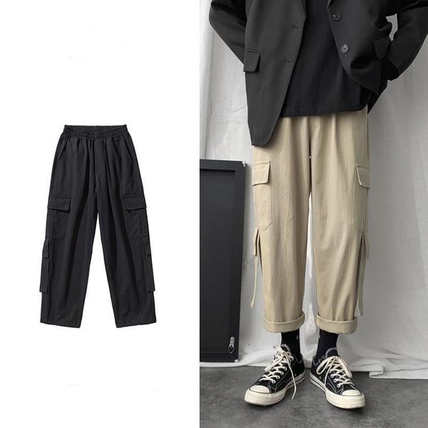men casual pants pockets large size 3xl cargo simple ankle-length retro loose harajuku mens korean style chic streetwear, Black
men casual pants pockets large size 3xl cargo simple ankle-length retro loose harajuku mens korean style chic streetwear, Black