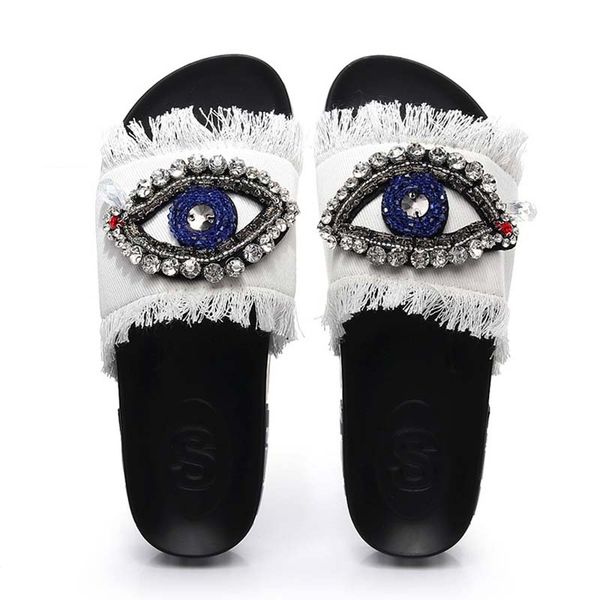 ladies's summer slides rhinestone denim slippers tassel thick bottom sandals casual outdoor flip flops fashion flat bottom shoes, Black
ladies's summer slides rhinestone denim slippers tassel thick bottom sandals casual outdoor flip flops fashion flat bottom shoes, Black