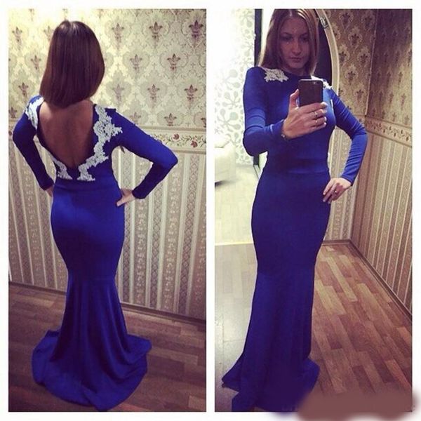 fashion long sleeve mermaid long prom dresses satin backless formal prom gowns robe de bal party evening dresses, Black
fashion long sleeve mermaid long prom dresses satin backless formal prom gowns robe de bal party evening dresses, Black