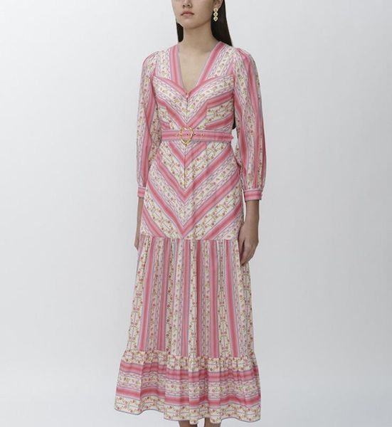 casual dresses summer sweet woman maxi dress elegant v neck long sleeve striped print holiday belt lace up slim vintage, Black;gray
casual dresses summer sweet woman maxi dress elegant v neck long sleeve striped print holiday belt lace up slim vintage, Black;gray