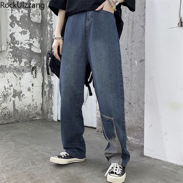 contrast splicing pocket denim high waist pant korean woman man streetwear fashion plus size boyfriend trouser summer spring new, Black;white
contrast splicing pocket denim high waist pant korean woman man streetwear fashion plus size boyfriend trouser summer spring new, Black;white