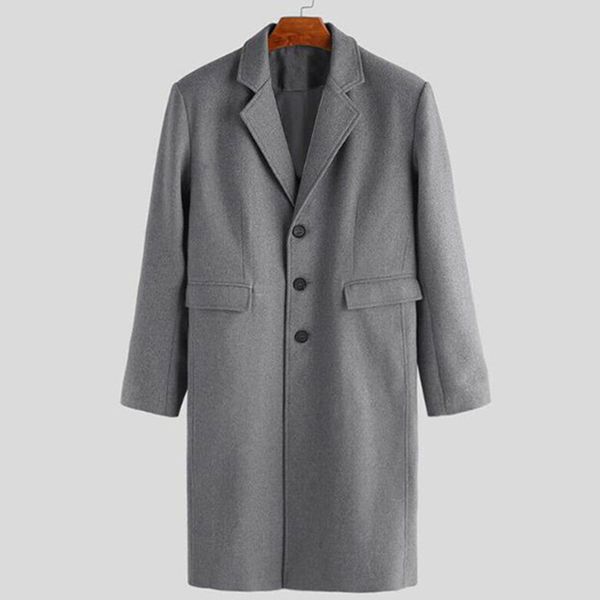 men long overcoat single-breasted autumn casual business windbreaker trench coat, Black
men long overcoat single-breasted autumn casual business windbreaker trench coat, Black