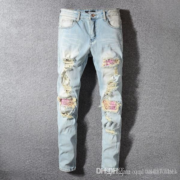 2019 проблемные рваные джинсы байкер slim fit мотоцикл байкер denim для мужчин модельер мужские рваные узкие джинсы мужские дизайнерские брю, Blue
2019 проблемные рваные джинсы байкер slim fit мотоцикл байкер denim для мужчин модельер мужские рваные узкие джинсы мужские дизайнерские брю, Blue