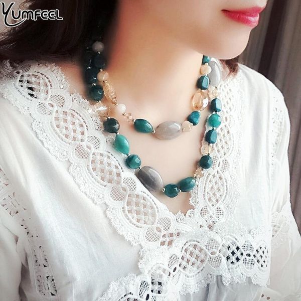 yumfeel brand 5 colors resin crystal boho ethnic style handmade statement pendant necklace multi layered necklace jewelry women, Silver
yumfeel brand 5 colors resin crystal boho ethnic style handmade statement pendant necklace multi layered necklace jewelry women, Silver