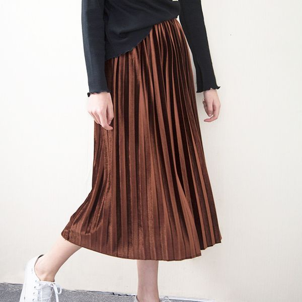 designer women skirts new 2019 fashion spring summer fashion skirt high waist velvet women solid elastic waist skirt female drop shipping, Black
designer women skirts new 2019 fashion spring summer fashion skirt high waist velvet women solid elastic waist skirt female drop shipping, Black