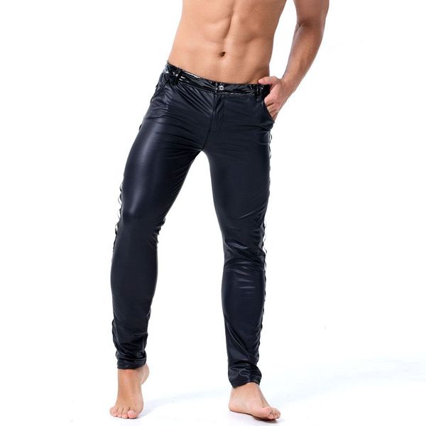 мужские сексуальные мотоциклетные брюки из искусственной кожи леггинсы тощий байкер ночной клуб брюки, Black
мужские сексуальные мотоциклетные брюки из искусственной кожи леггинсы тощий байкер ночной клуб брюки, Black