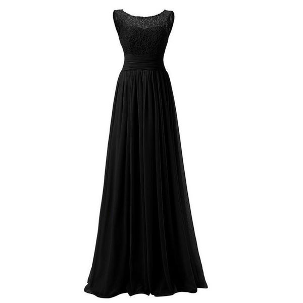 women's floral lace appliques chiffon bridesmaid long formal dress prom evening floor length gowns robe de soiree gown, Black;red
women's floral lace appliques chiffon bridesmaid long formal dress prom evening floor length gowns robe de soiree gown, Black;red