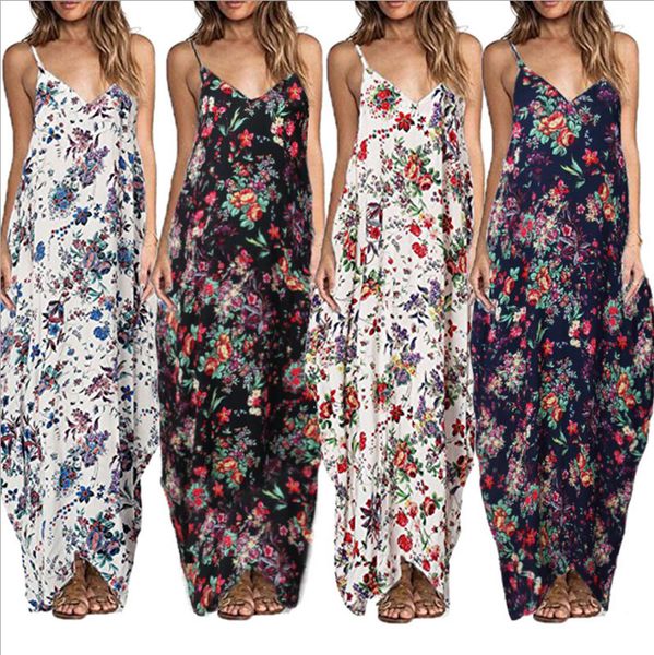 womens designer dresses floral printed sleeveless long dress loose pullover camisole v neck casual dress, Black;gray
womens designer dresses floral printed sleeveless long dress loose pullover camisole v neck casual dress, Black;gray