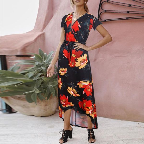 stylish bar elegant summer short sleeve long dresses women floral print bodycon ruffle party dress female clothing vestidos, Black;gray
stylish bar elegant summer short sleeve long dresses women floral print bodycon ruffle party dress female clothing vestidos, Black;gray