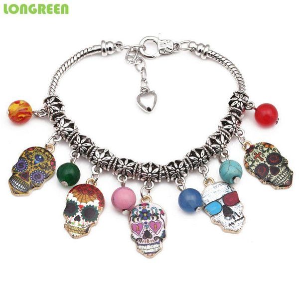 style fashion design halloween party skeleton lobster buckle bracelets for women jewelry ms32, Black
style fashion design halloween party skeleton lobster buckle bracelets for women jewelry ms32, Black