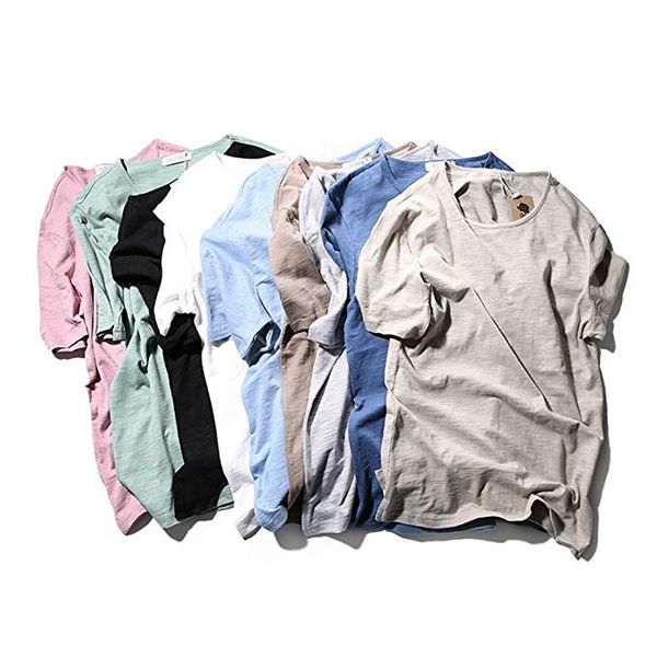 men's t-shirts mens solid breathable summer tshirts streetwear hommes short sleeve soft tees male clothing, White;black
men's t-shirts mens solid breathable summer tshirts streetwear hommes short sleeve soft tees male clothing, White;black