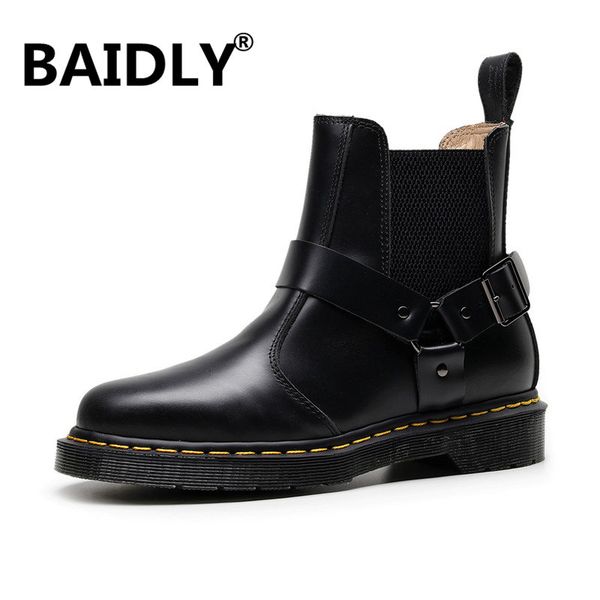 genuine leather ankle boots autumn winter men's boots fashion lovers motorcycle outdoor working men shoes, Black
genuine leather ankle boots autumn winter men's boots fashion lovers motorcycle outdoor working men shoes, Black