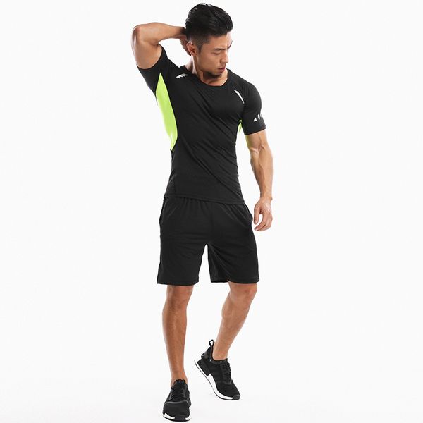 2019 new men fitness clothing compression shirts short sleeve o-neck patchwork t shirt casual sweat clothes men's, White;black
2019 new men fitness clothing compression shirts short sleeve o-neck patchwork t shirt casual sweat clothes men's, White;black