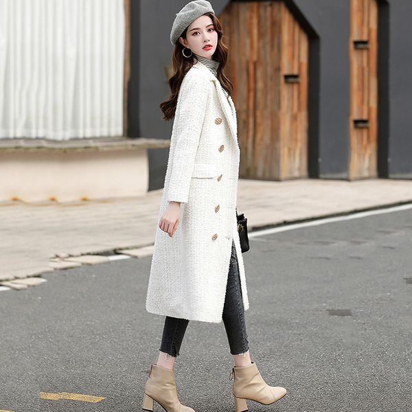 long sleeve winter wool coat women europe style plus size casaco feminino ladies autumn new slim long woolen coats z5405, Black
long sleeve winter wool coat women europe style plus size casaco feminino ladies autumn new slim long woolen coats z5405, Black