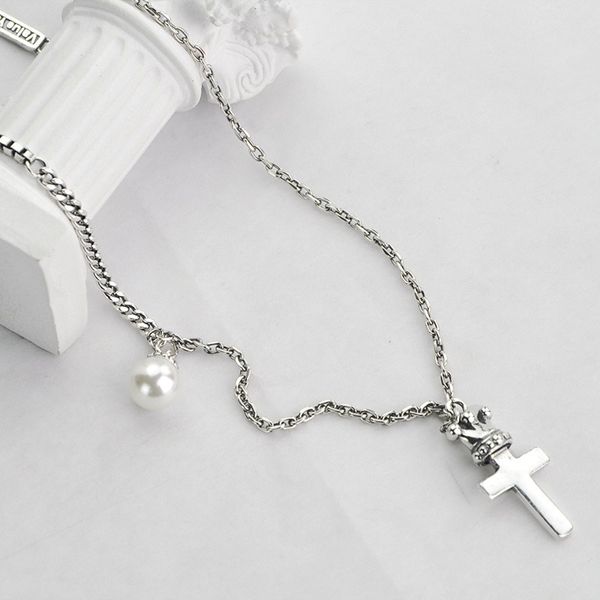 leouerry 925 sterling silver vintage crown cross pendant necklaces female fine jewelry charms original clavicle chain necklaces
leouerry 925 sterling silver vintage crown cross pendant necklaces female fine jewelry charms original clavicle chain necklaces
