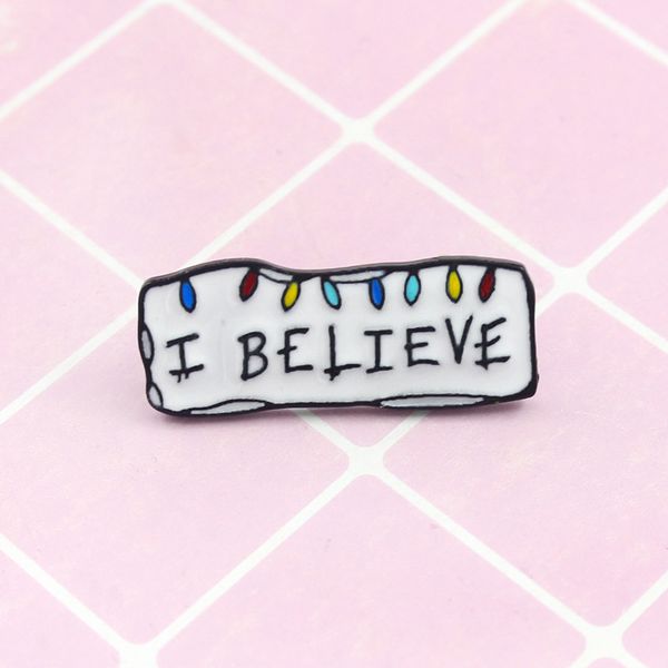 decoration i believe white special personality enamel tide new brooch creative cartoon lapel denim badge pins, Gray
decoration i believe white special personality enamel tide new brooch creative cartoon lapel denim badge pins, Gray