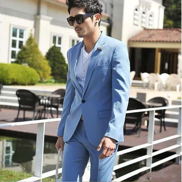 brand new sky blue groom tuxedos notch lapel groomsmen wedding tuxedos popular men formal blazer prom jacket suit(jacket+pants+tie) 1300, Black;gray
brand new sky blue groom tuxedos notch lapel groomsmen wedding tuxedos popular men formal blazer prom jacket suit(jacket+pants+tie) 1300, Black;gray