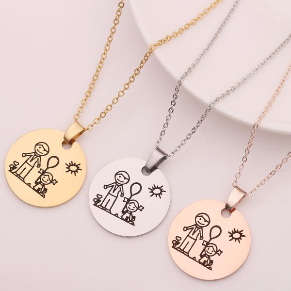 personalized simple round pendant for men women glossy plain stainless steel necklace custom unique jewelry, Silver
personalized simple round pendant for men women glossy plain stainless steel necklace custom unique jewelry, Silver