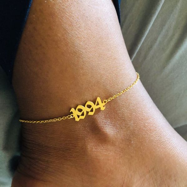 birthdy gifts summer beach leg bracelet 1990 - 2019 year anklets for women jewelry stainless steel chain number anklet femme bff, Red;blue
birthdy gifts summer beach leg bracelet 1990 - 2019 year anklets for women jewelry stainless steel chain number anklet femme bff, Red;blue