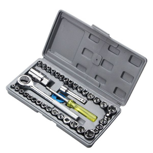 40pcs 1/4-inch car repair tool socket set anti-corrosion ratchet wrench combination tools for auto repair with spanner nut tool
40pcs 1/4-inch car repair tool socket set anti-corrosion ratchet wrench combination tools for auto repair with spanner nut tool