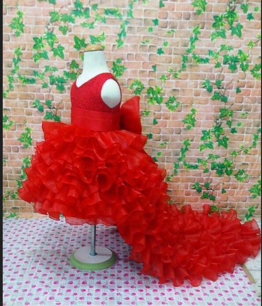 flower girl dresses red tailing pageant dresses girl summer dresses for weddings party birthday dress with big bow, Black;gray 
flower girl dresses red tailing pageant dresses girl summer dresses for weddings party birthday dress with big bow, Black;gray
