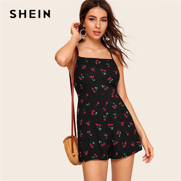 shein cherry print crisscross backless slip boho cami romper women high waist zip back rompers spaghetti strap summer playsuit, Black;white
shein cherry print crisscross backless slip boho cami romper women high waist zip back rompers spaghetti strap summer playsuit, Black;white