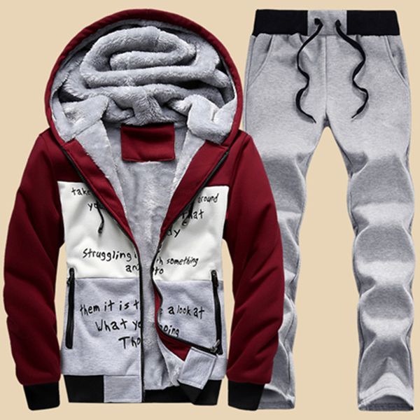 winter men sweat suits fleece warm mens tracksuit set casual sportwear suits jacket + pants and sweatshirt set plus size xxxxl, Black
winter men sweat suits fleece warm mens tracksuit set casual sportwear suits jacket + pants and sweatshirt set plus size xxxxl, Black
