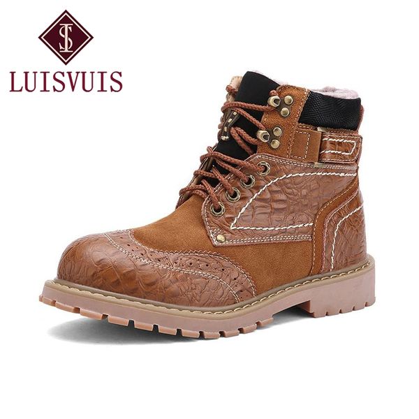 luisvuis men genuine leather ankle boots fur lace up winter work shoes man plush fur short boots male footwear size 38-44, Black
luisvuis men genuine leather ankle boots fur lace up winter work shoes man plush fur short boots male footwear size 38-44, Black