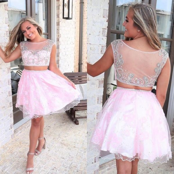 scoop neck pink two piece tulle homecoming dresses cap sleeve hollow back short mini cocktail party gown with lace beads, Blue;pink
scoop neck pink two piece tulle homecoming dresses cap sleeve hollow back short mini cocktail party gown with lace beads, Blue;pink