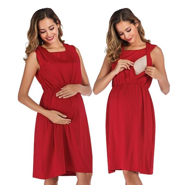 summer maternity breastfeeding dresses pregnant women's short sleeve fold maternity dress comfy nursing cotton dress, White
summer maternity breastfeeding dresses pregnant women's short sleeve fold maternity dress comfy nursing cotton dress, White