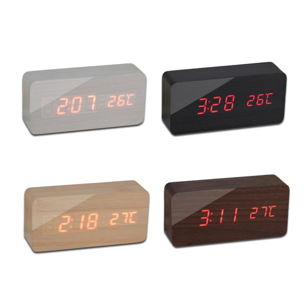 wooden led digital clock thermometer voice sound activated calendar control sensing desk clock bedroom living room office alarm
wooden led digital clock thermometer voice sound activated calendar control sensing desk clock bedroom living room office alarm