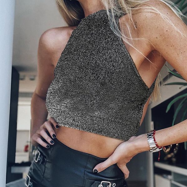 women's tanks & camis halter sleeveless women fashion beachwear solid crop summer tuclneck backless club camisole tank female, White
women's tanks & camis halter sleeveless women fashion beachwear solid crop summer tuclneck backless club camisole tank female, White