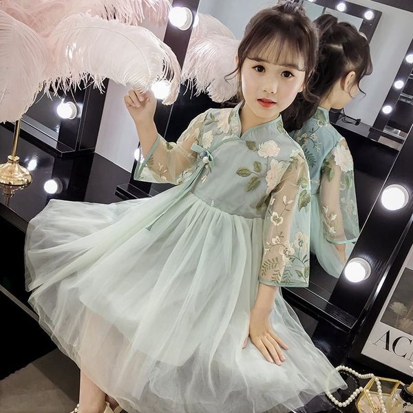 girls' hanfu entity chinese style retro theme costume ethnic clothing princess dress 2020 summer super fairy dress, Red
girls' hanfu entity chinese style retro theme costume ethnic clothing princess dress 2020 summer super fairy dress, Red