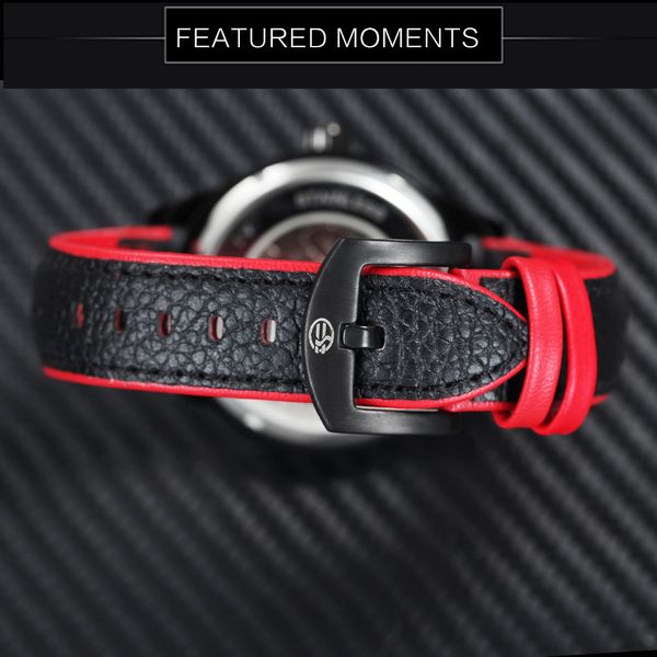 winner official mechanical watch men motorcycle transparent genuine red black band skeleton automatic watches brand luxury, Slivery;brown
winner official mechanical watch men motorcycle transparent genuine red black band skeleton automatic watches brand luxury, Slivery;brown