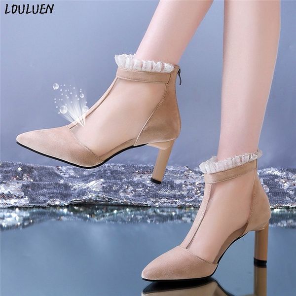 sandals louluen 2021 summer bohemian zapatos mujer women's fashion trend breathable skin-friendly mesh high-heeled shoes roman, Black
sandals louluen 2021 summer bohemian zapatos mujer women's fashion trend breathable skin-friendly mesh high-heeled shoes roman, Black