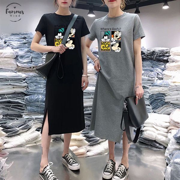 summer cartoon women dress short sleeve printed o neck medium long black plus size dresses female casual clothes 2020 vestidos, Black;gray
summer cartoon women dress short sleeve printed o neck medium long black plus size dresses female casual clothes 2020 vestidos, Black;gray