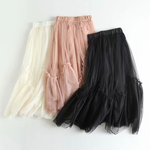 ltd1199037 2019 new solid mesh midi skirts women elastic waist female a-line lining patchwork vestidos, Black
ltd1199037 2019 new solid mesh midi skirts women elastic waist female a-line lining patchwork vestidos, Black