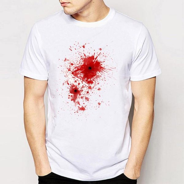 men's blood spatter wound costume print t-shirt funny novelty creative abs t shirt men summer white t shirt hipster tees, White;black
men's blood spatter wound costume print t-shirt funny novelty creative abs t shirt men summer white t shirt hipster tees, White;black