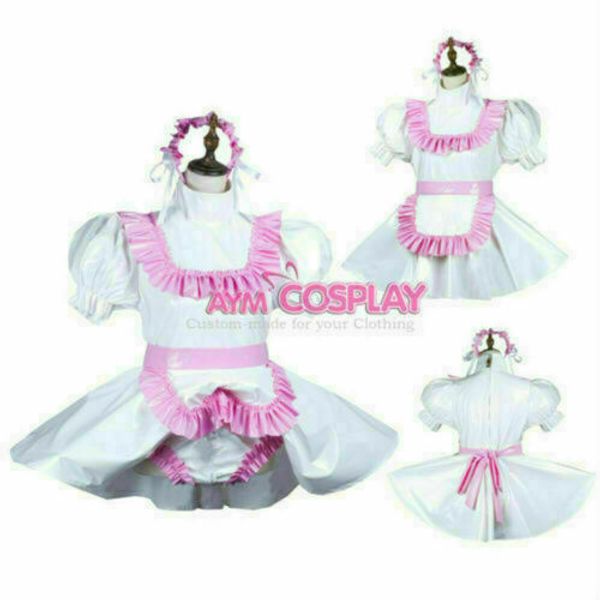 sissy maid pvc dress jumpsuit locks cosplay female cd / tv tailor-made, Black;red
sissy maid pvc dress jumpsuit locks cosplay female cd / tv tailor-made, Black;red