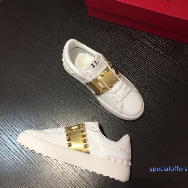 new fashion men luxury designer shoes for men with genuine leather gold red blue stripes sneakers white size 35-45, Black
new fashion men luxury designer shoes for men with genuine leather gold red blue stripes sneakers white size 35-45, Black