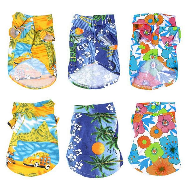 dog puppy hawaii style t-shirt casual summer beach clothes floral printed beach short sleeve puppy kitten blouse
dog puppy hawaii style t-shirt casual summer beach clothes floral printed beach short sleeve puppy kitten blouse