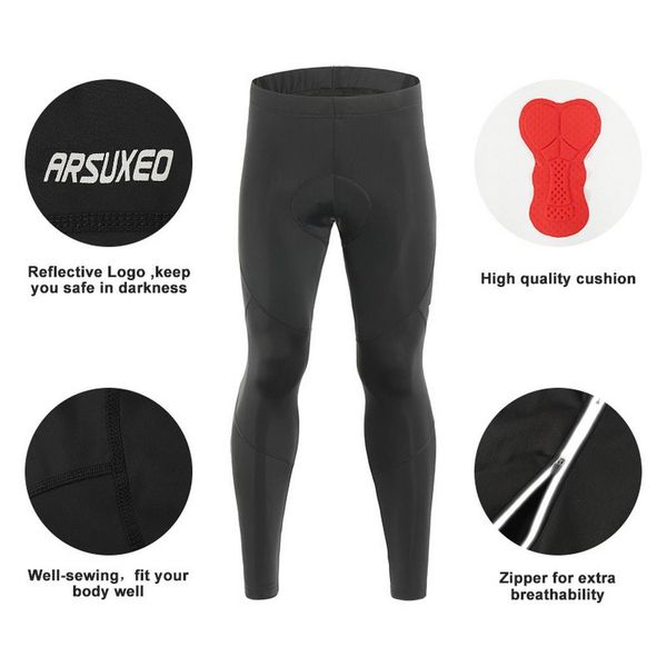 men solid cycling pants shockproof protective elastic waist breathable quick dry wicking pants pullover long distance riding, Black
men solid cycling pants shockproof protective elastic waist breathable quick dry wicking pants pullover long distance riding, Black