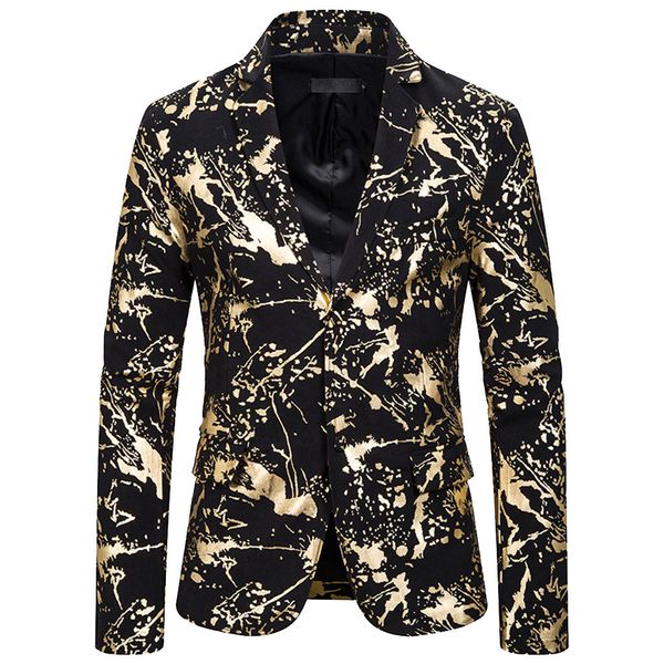 gold print mens blazer jacket men's autumn winter casual british gentleman wedding grooms jacket long sleeve coat top, White;black
gold print mens blazer jacket men's autumn winter casual british gentleman wedding grooms jacket long sleeve coat top, White;black