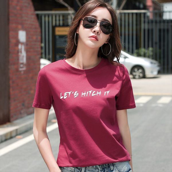2020 short sleeve loose cotton women's t-shirt ins fashion brand women's t-shirt, White
2020 short sleeve loose cotton women's t-shirt ins fashion brand women's t-shirt, White