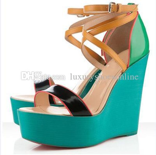 luxury red bottom wedges si ma zeppa open toe women's pumps fashion ladies evening wedding dress platform high heels eu35-42, Black
luxury red bottom wedges si ma zeppa open toe women's pumps fashion ladies evening wedding dress platform high heels eu35-42, Black