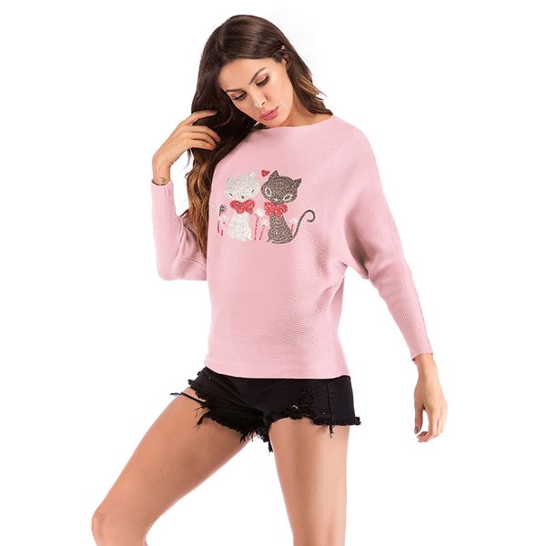 rhinestone knitted sweater women pullovers animal spring female sweaters women christmas deer sweaters ladies pullovers, White;black
rhinestone knitted sweater women pullovers animal spring female sweaters women christmas deer sweaters ladies pullovers, White;black