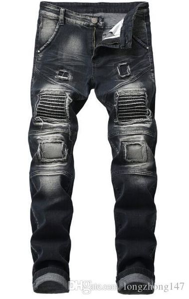 men bleached elasticity biker jeans straight draped jeans embroidered trousers skinny pants man's pencil rippid pants casual fashion je, Blue
men bleached elasticity biker jeans straight draped jeans embroidered trousers skinny pants man's pencil rippid pants casual fashion je, Blue