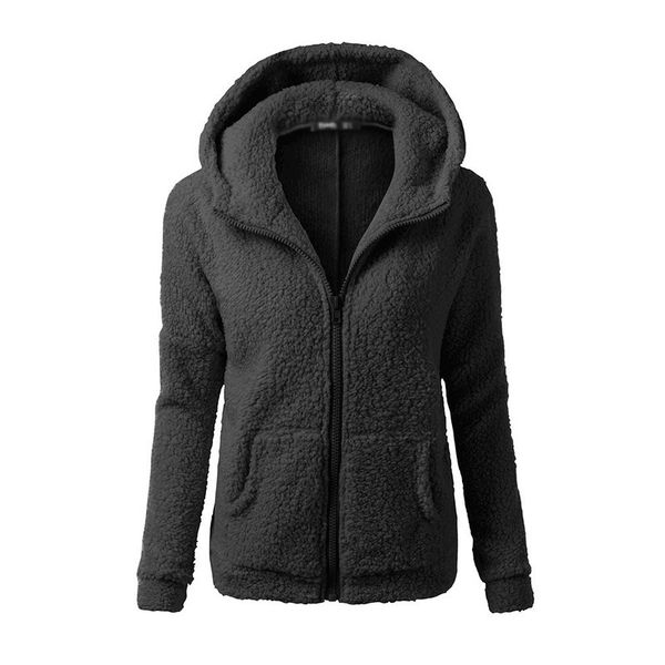 women jacket ladies hoodie winter solid casual slim fit jumper zipper outwear pullover, Black;brown
women jacket ladies hoodie winter solid casual slim fit jumper zipper outwear pullover, Black;brown