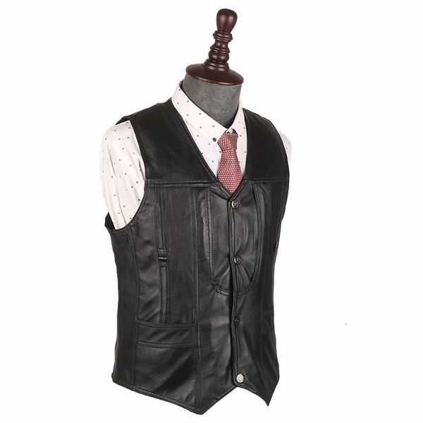 top brand офис мужчины slim fit подлинная кожаный жилет мотоцикл рукавов куртки мужской вне pescaria жилет плюс размер 5xl, Black
top brand офис мужчины slim fit подлинная кожаный жилет мотоцикл рукавов куртки мужской вне pescaria жилет плюс размер 5xl, Black