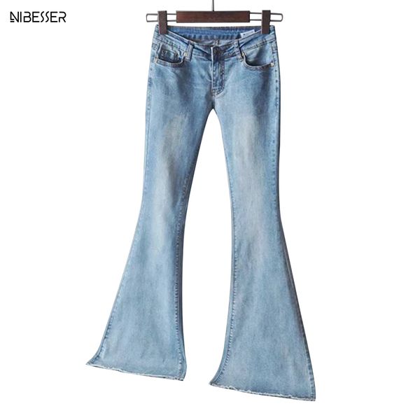 nibesser 2019 new spring women blue mid waist flare bell bottoms ladies stretching jeans fashion wide leg denim trousers
nibesser 2019 new spring women blue mid waist flare bell bottoms ladies stretching jeans fashion wide leg denim trousers